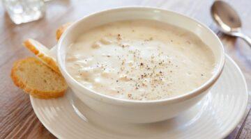 Zu sehen ist das Beitragsbild zum Rezept mit dem Titel: Muschelsuppe