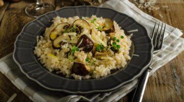 Zu sehen ist das Beitragsbild zum Rezept mit dem Titel: Italienischer Genuss mit aromatischem Risotto